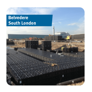 Stormwater Attenuation Tank installed in Belvedere, South East London