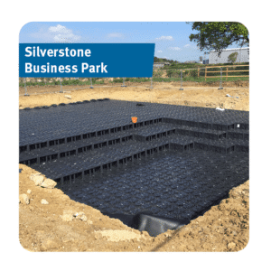 Stormwater Attenuation Tank installed at Silverstone Business Park